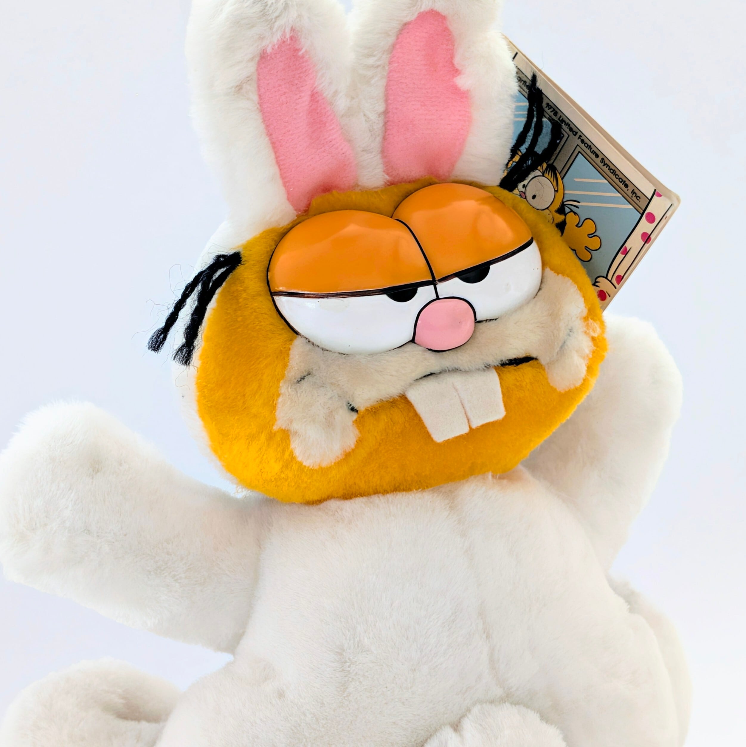 ☆ VINTAGE 1980年代初期 ☆【 Garfield ( ガーフィールド ) 】『 GARFIELD STUCK ON YOU 』吸盤付きぬいぐるみ プラッシュ plush 1980年代年製 〚アメリカン雑貨 アメトイ〛
