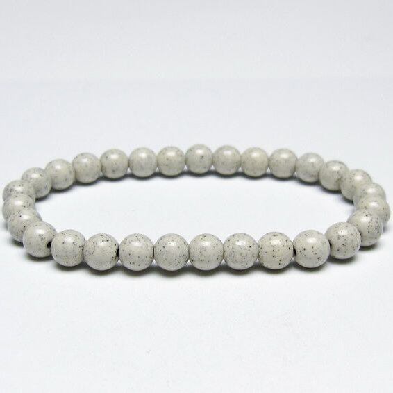 北投石 ブレスレット 6mm 一点物 メール便可 111-50344