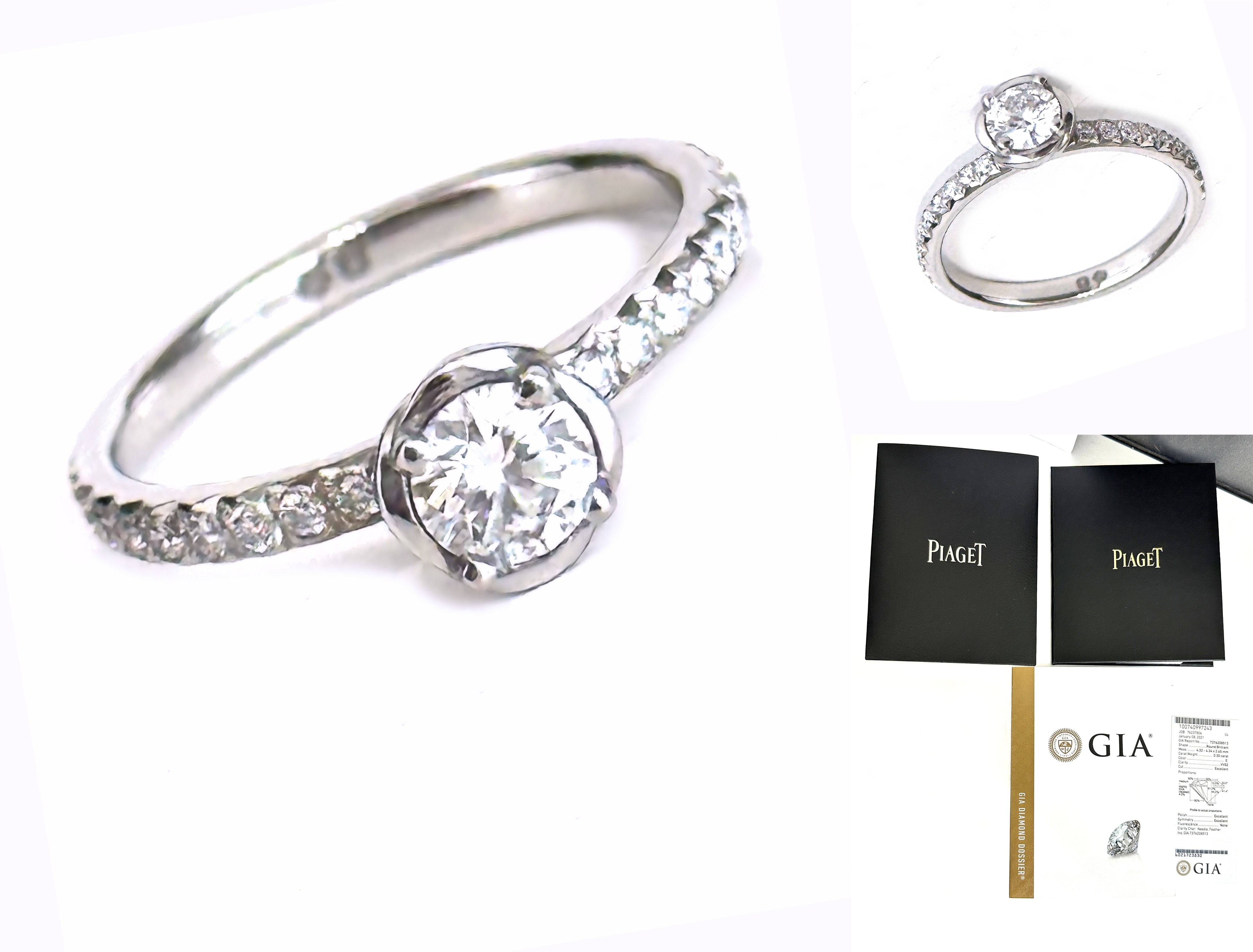 定価47万　美品　ギャラ付　ピアジェ　ローズ　エンゲージメント リング　限定 定価47万 美品 ギャラ付 ピアジェ ローズ エンゲージメント リング