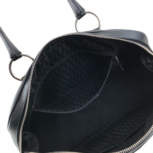 Christian Dior クリスチャン ディオール ストリートシック ハンドバッグ ブラック ロゴ レザー ミニボストン vintage ヴィンテージ オールド yt7ssi