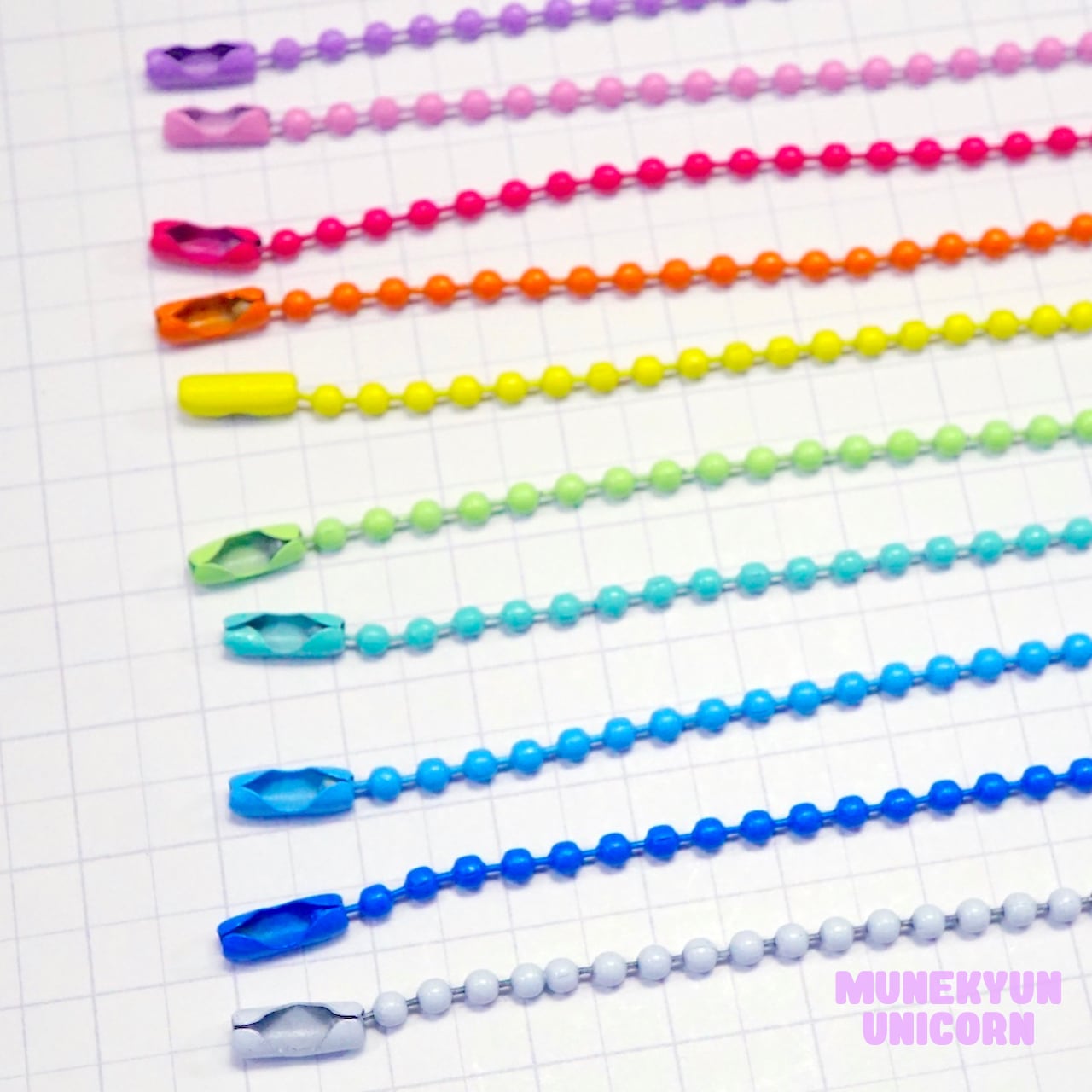 D150【5個/5pcs】カラーボールチェーン / Color Ball Chains