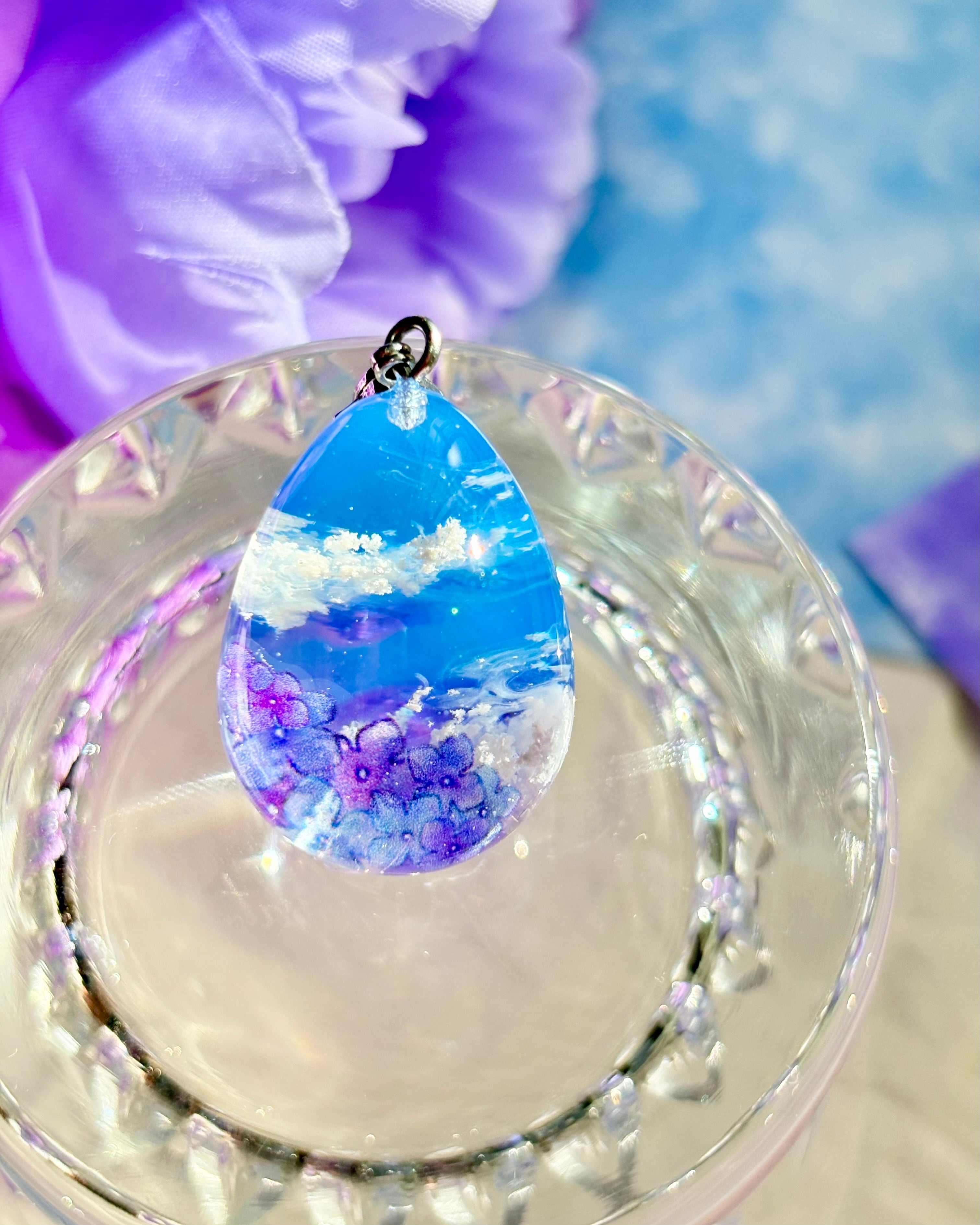 青藍の紫陽花<30mm>
