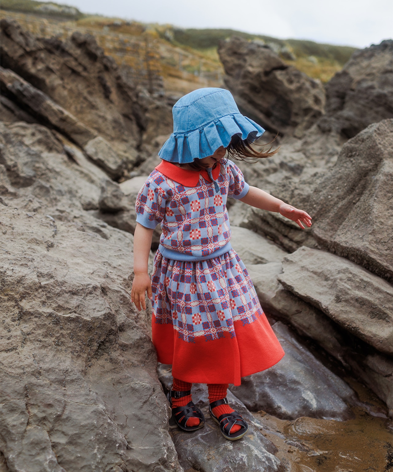 【即納】MABLI / Picnic Tee - Cornflower