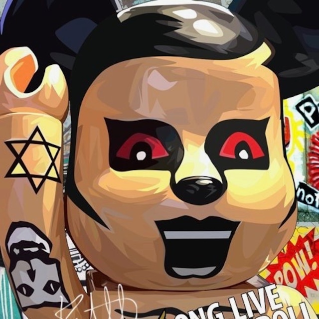 ベアブリック　ロック / BEARBRICK LONG LIVE ROCK / Mサイズ 26cm / PAPA_BB0022