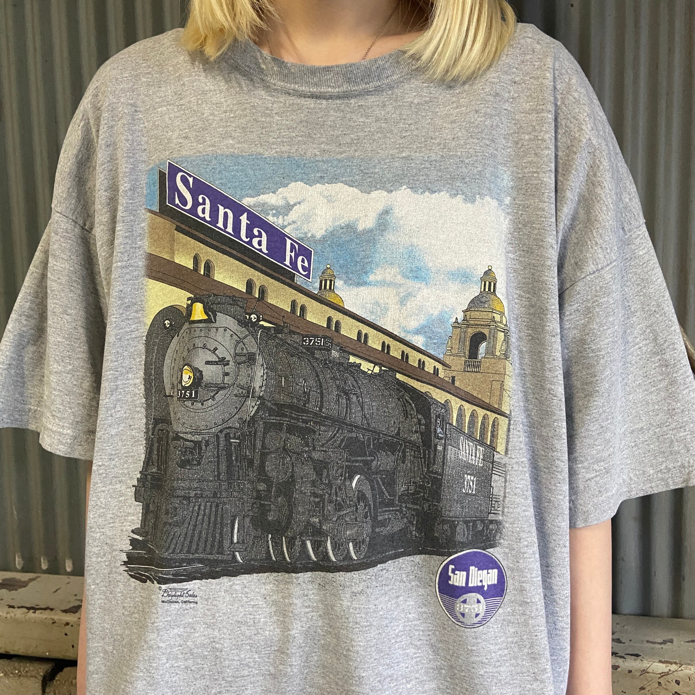 san diegan サンディエガン 電車 サンタフェ鉄道 プリントTシャツ 