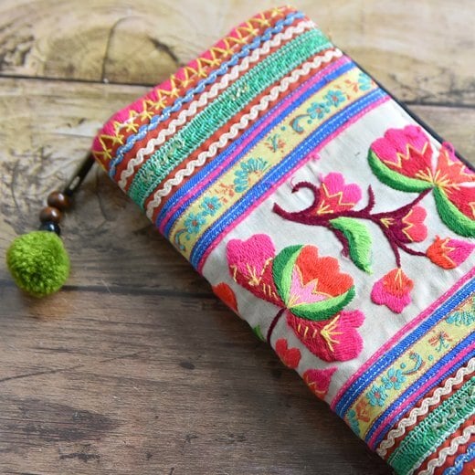 タイ モン族刺繍 古布 長財布(ウォレット) | Phnom プノン ◇アジアの