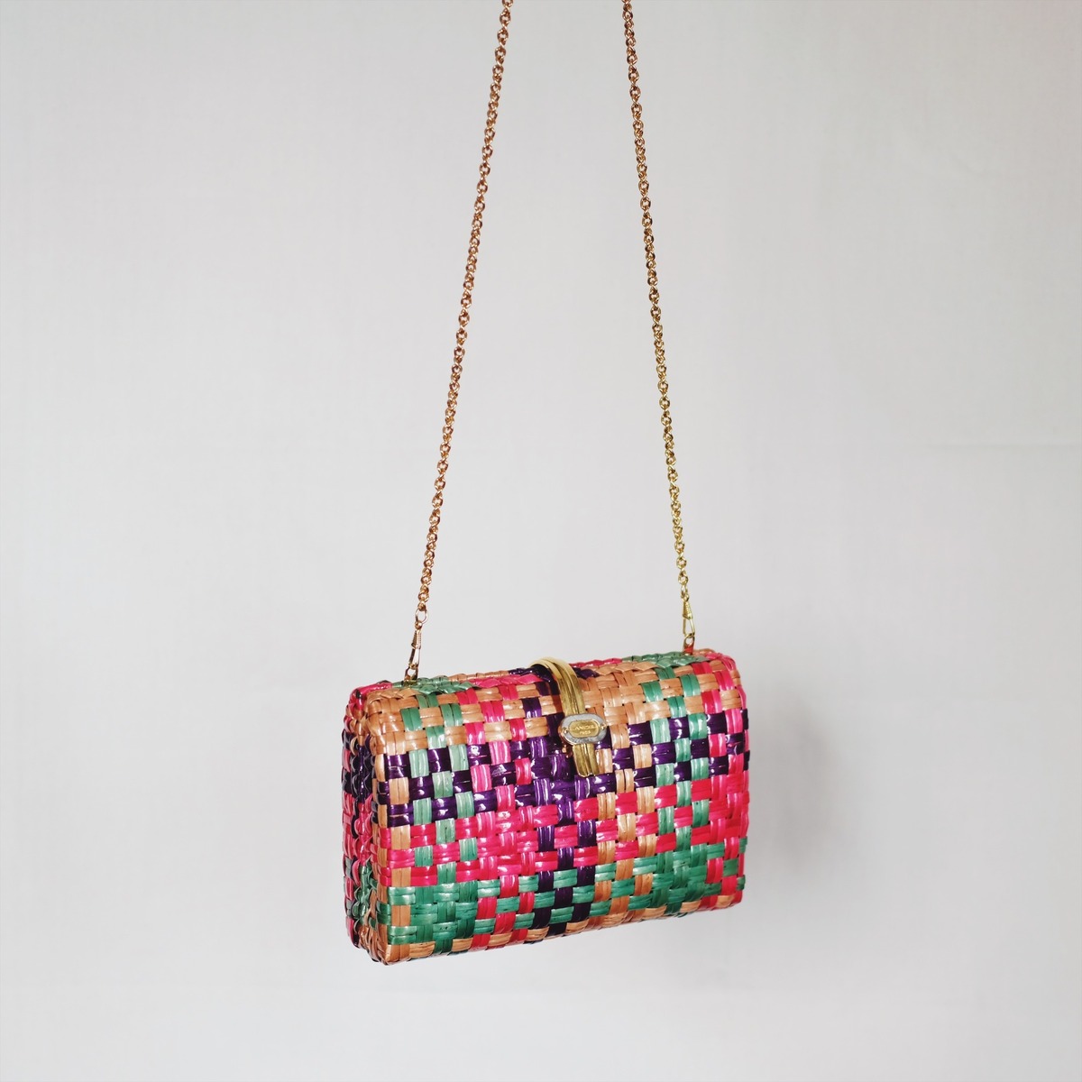 Vintage Lancel Woven Bag Mellon Collie