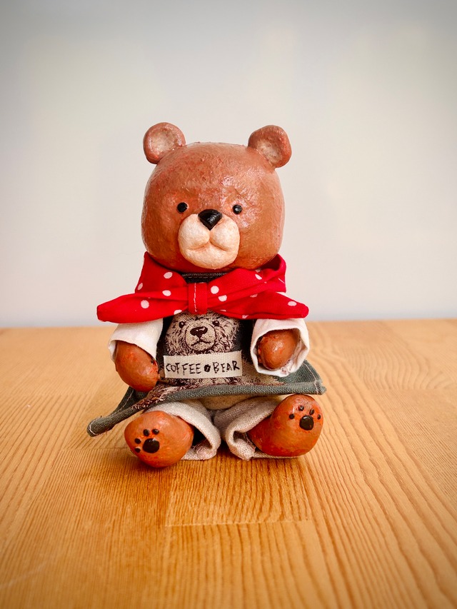 Coffee Shop Bear - Antique style doll (English follows Japanese)