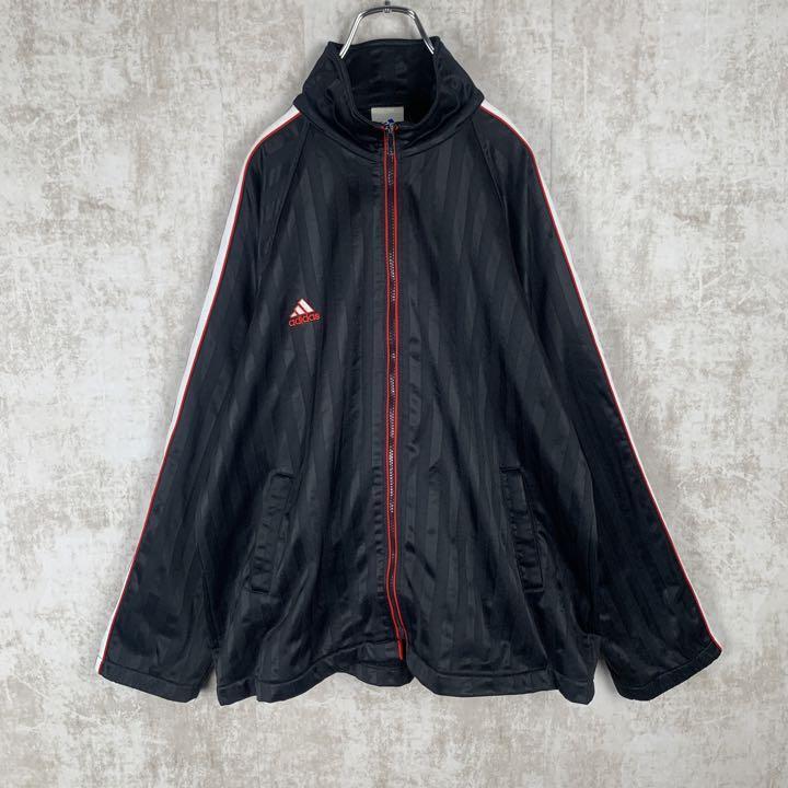 ◎adidas ハーフジップ CLIMAPROOF ナイロンジャケット【2XL】