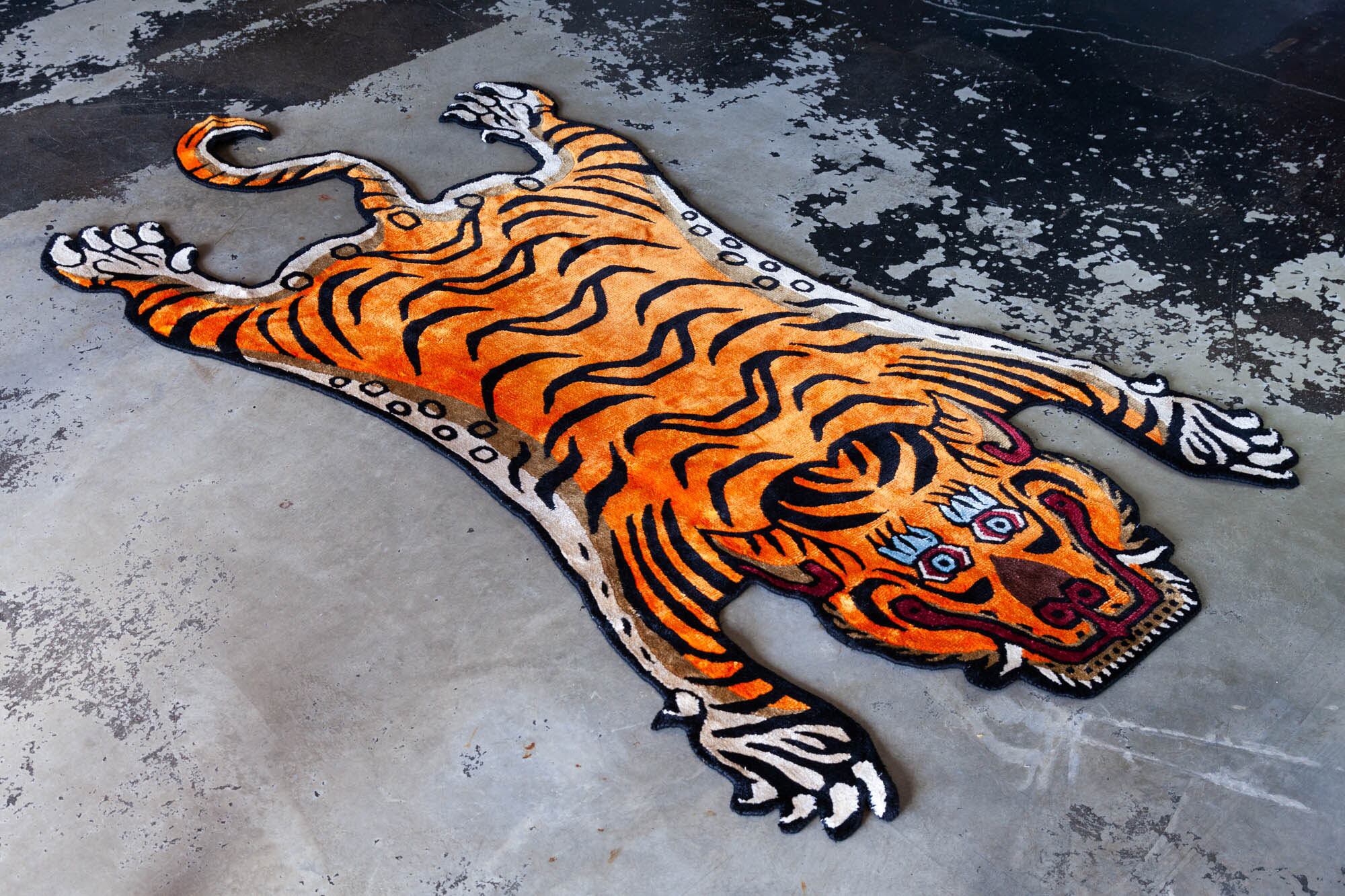 Tibetan Tiger Rug 《Lサイズ•シルク012》チベタンタイガーラグ