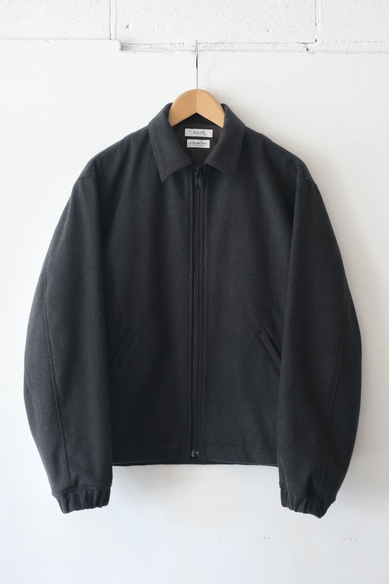 FUJITO Zip Up Blouson Charcoal,Dark Navy | Directors Web Shop