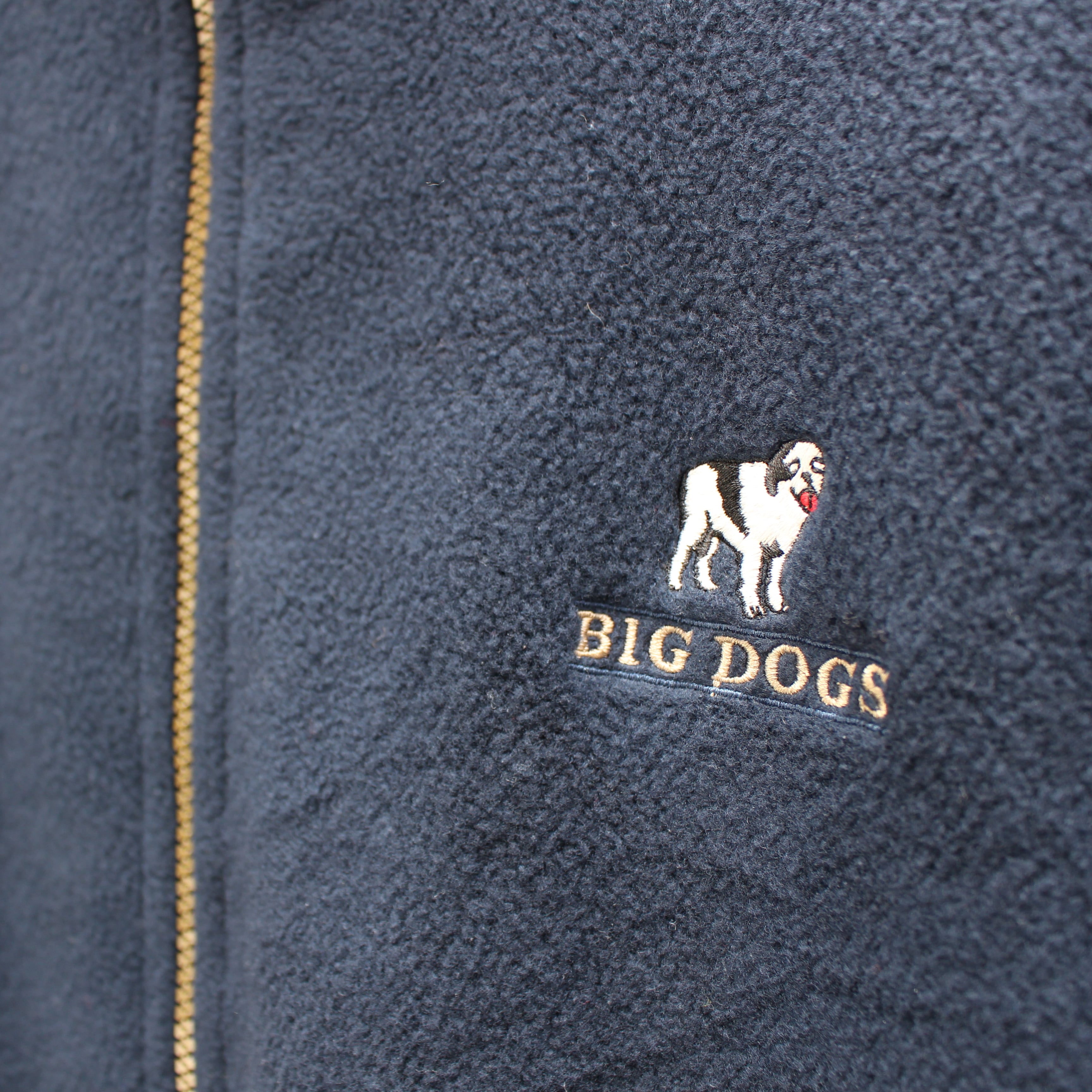 USA VINTAGE BIG DOGS EMBROIDERY DESIGN FLEECE ZIP UP/アメリカ古着