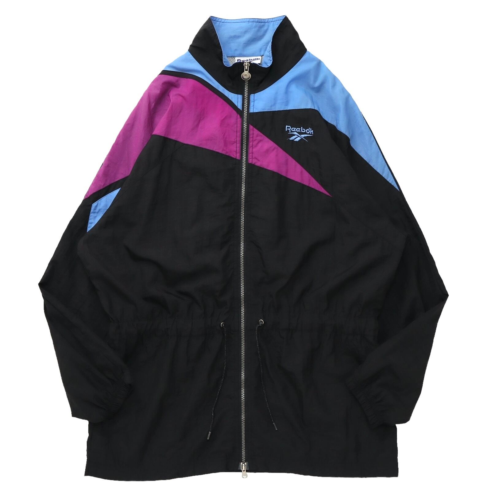 90s Reebok マルチカラー ナイロンジャケット リーボック 古着 ...