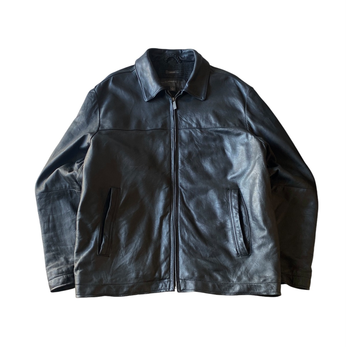 00s perry ellis portfolio lambskin leather jacket | CLOSE CLOTHES