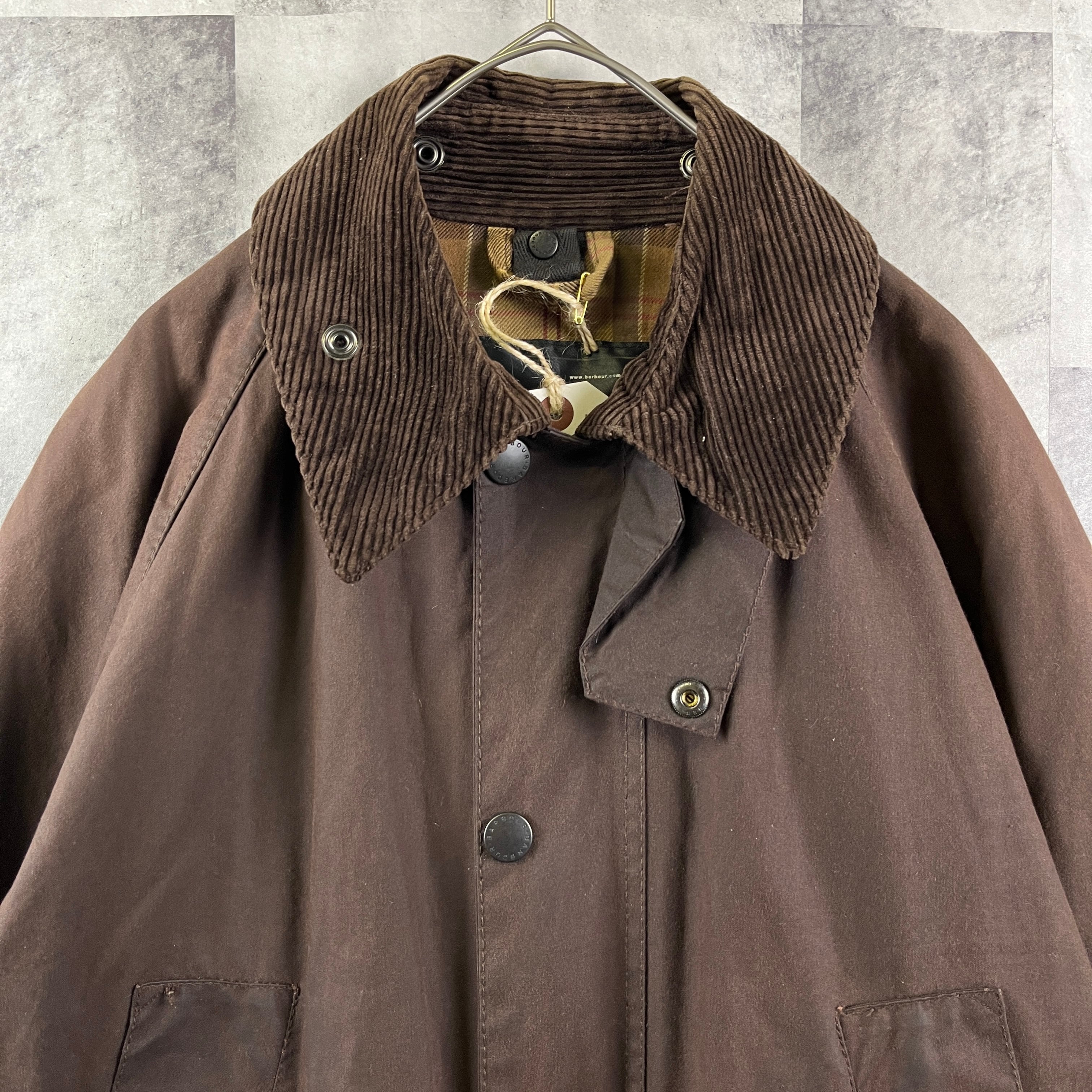 英国製 Barbour バブアー オイルドジャケット BEDALE ブラウン 36 