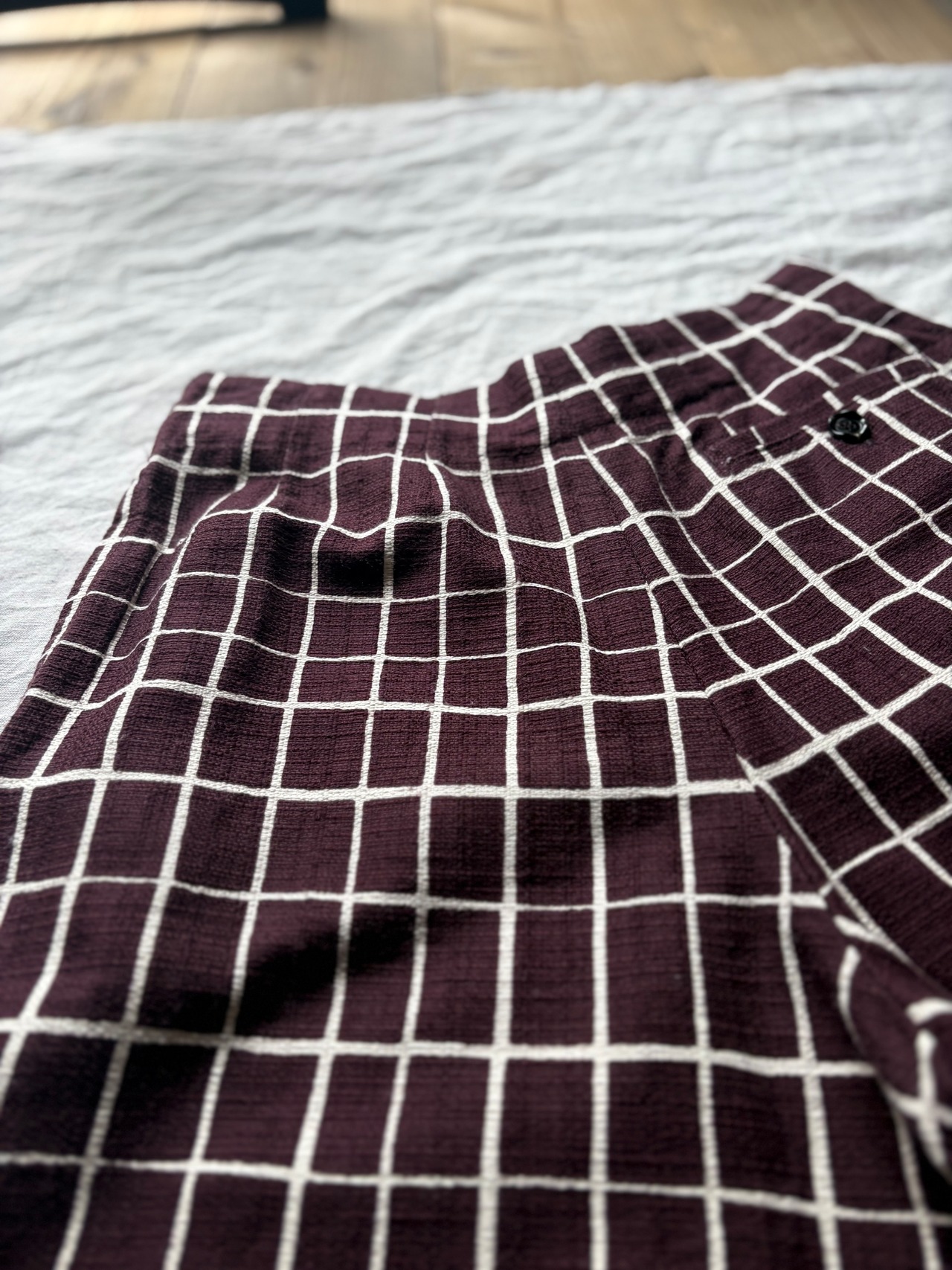 ”MARNI Cropped Plaid Wide Pants