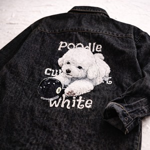 poodle×8ball　デニムシャツ