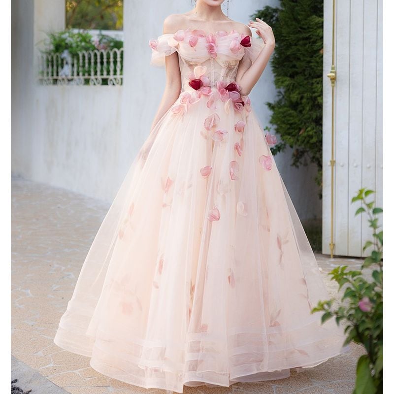 ヴァレンティノ　フラワー　レース　花柄　ピンクベージュ　大判　ショール　　30万 ff5749fafad3fb1a452e162d109d57