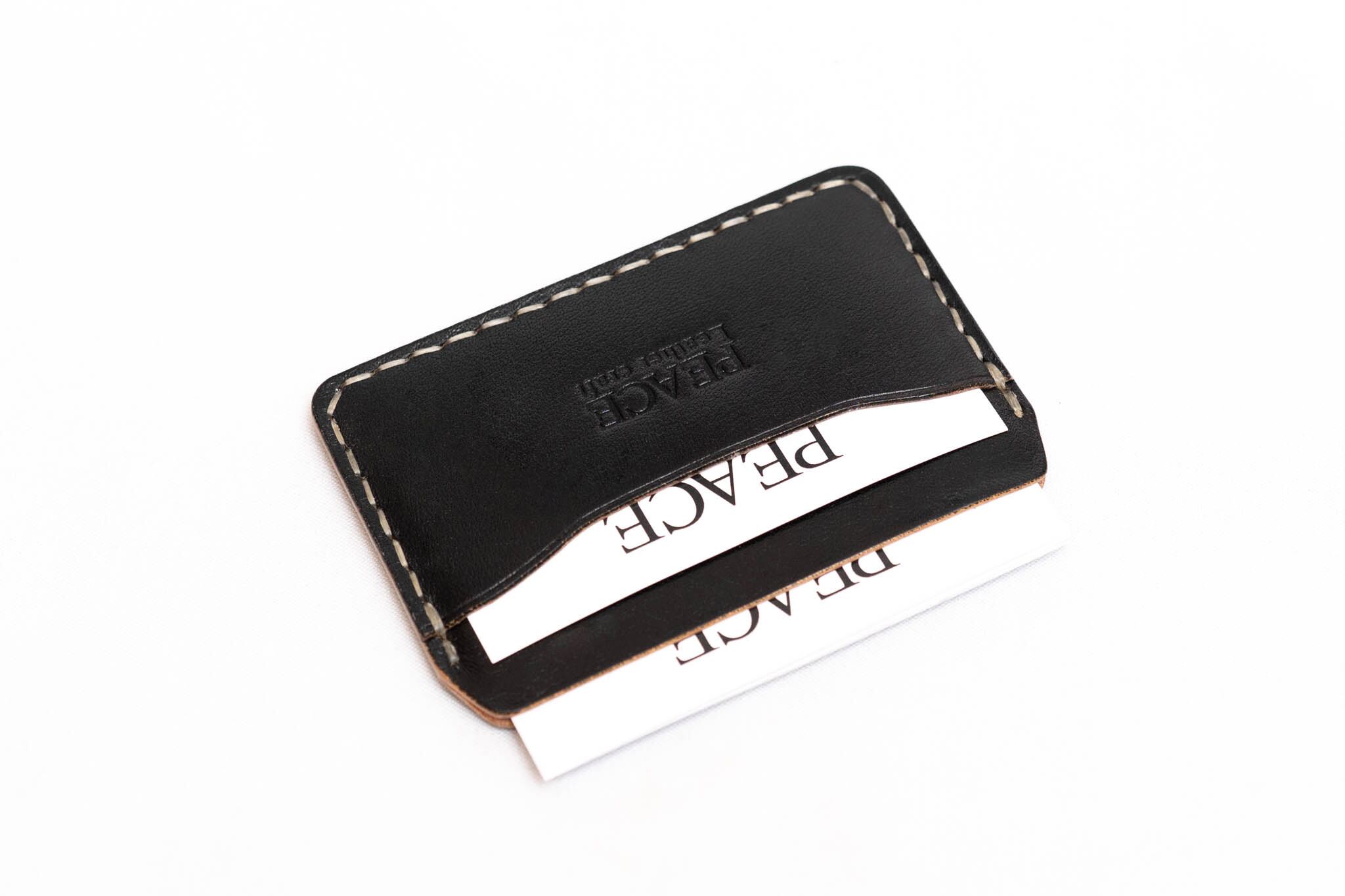 受注生産】カードケース・オーガナイザー（ブラック） | PEACE Leather