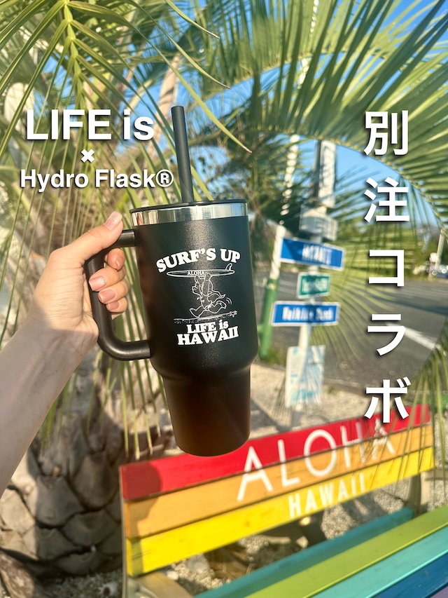限定hydroflask®×LIFE is×mapua別注コラボ 32oz ボトル ¥6,990(¥7,689)