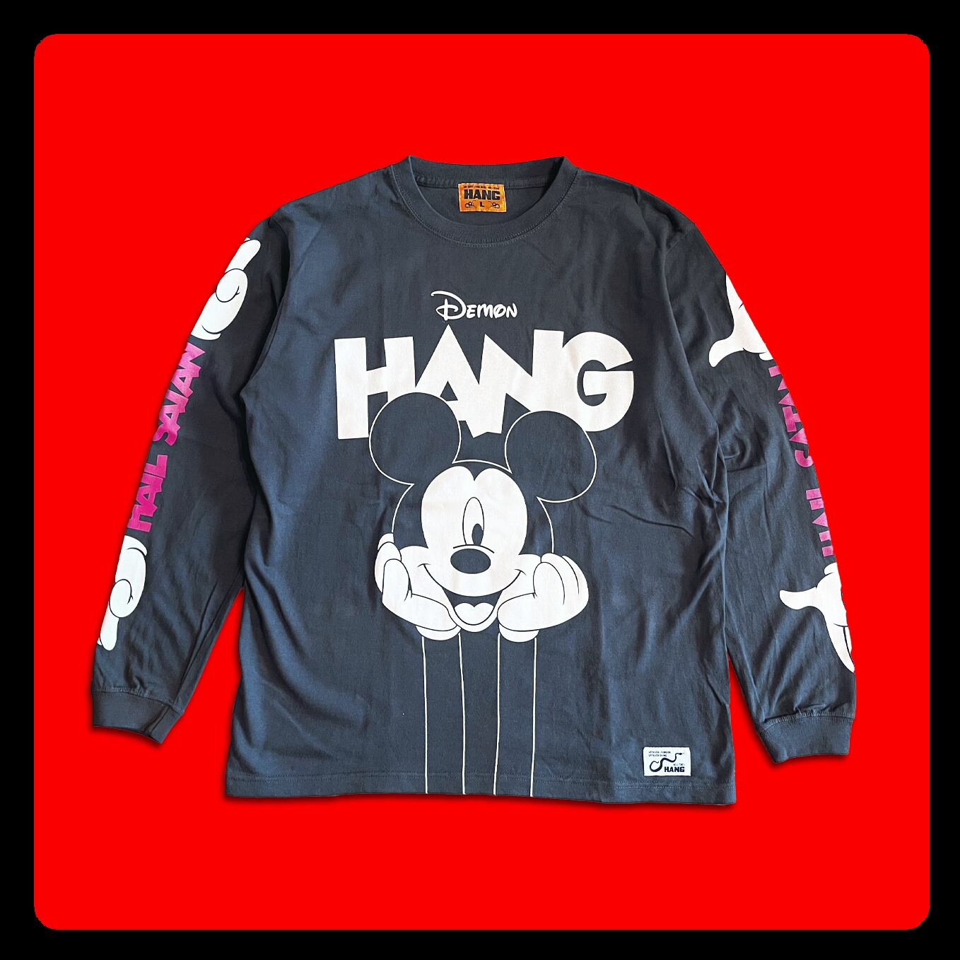 ［HANG］RAT's SEVERED HEAD long sleeve T-shirt