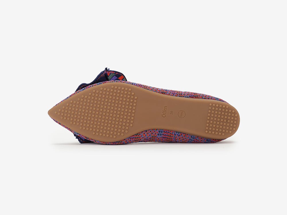 pointed-FRIN / PINK & NAVY | Offen