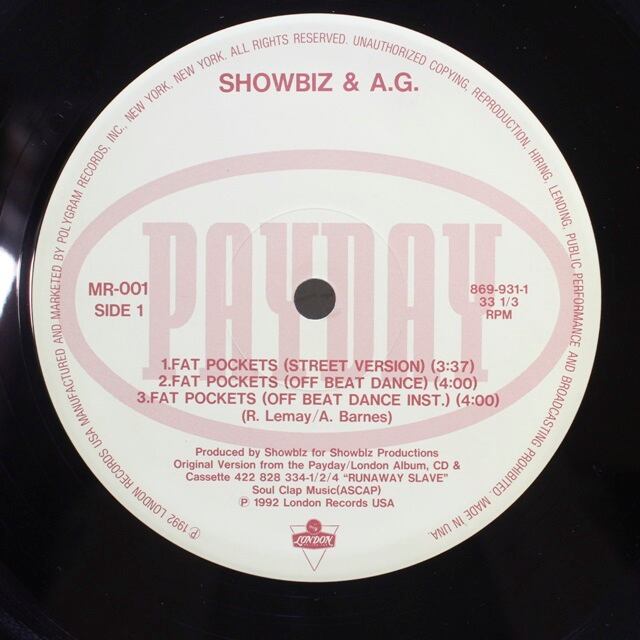 Showbiz & A.G. / Fat Pockets [MR-001, 869-931-1] - 画像3