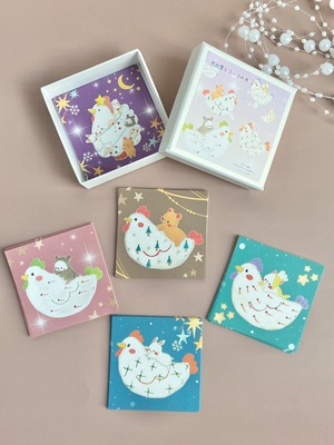 メモ紙セット『光の雪とコッコの木』