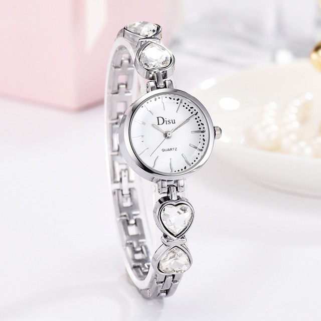 DISU LT-D4067(silver-white) レディース腕時計