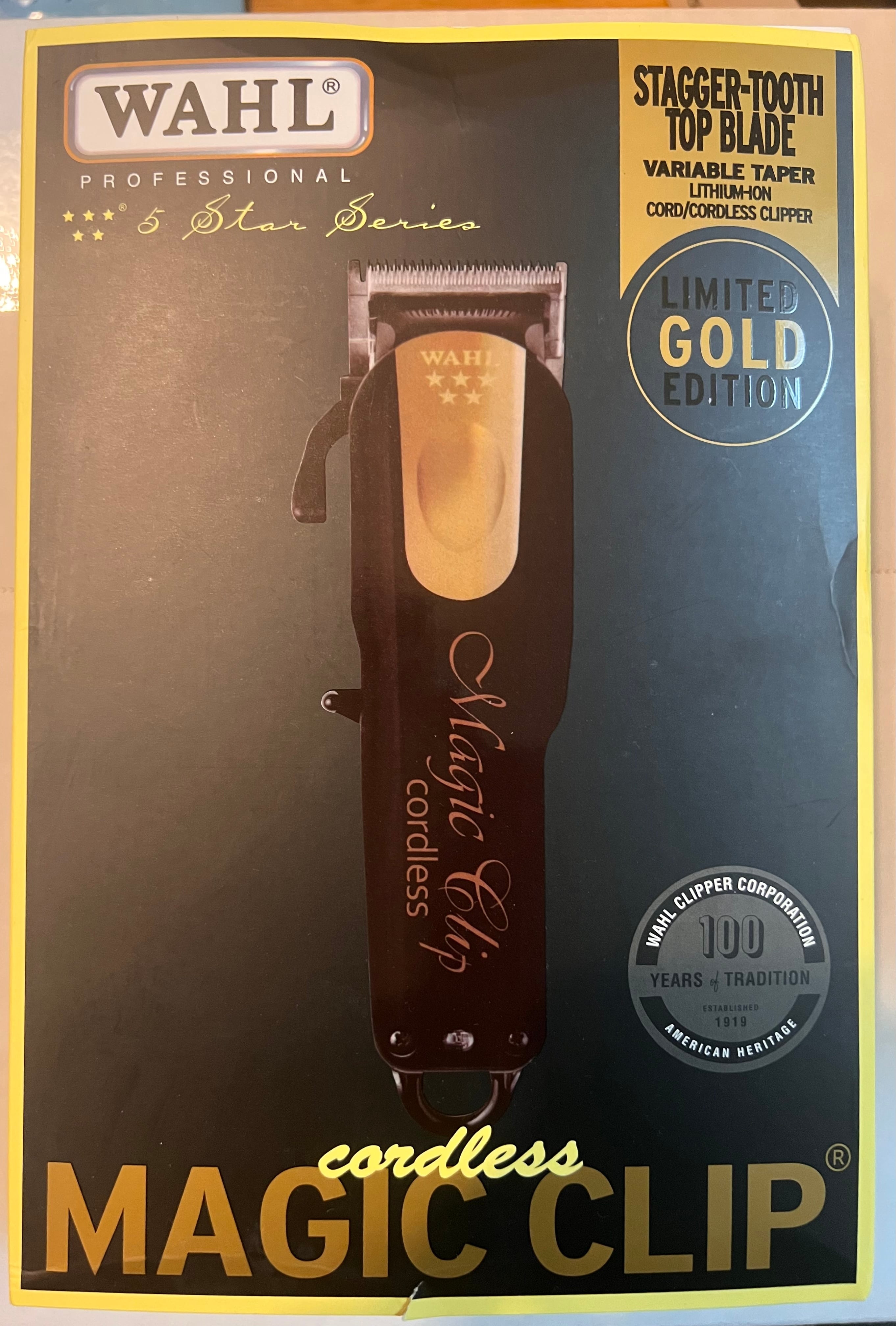 新品並行！WAHL Magicclip Limited GOLD&Black・ウォール コードレス ...