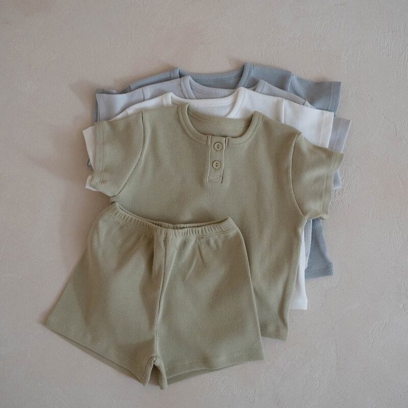 【BABY】夏新作 ナチュラルカラーセットアップ