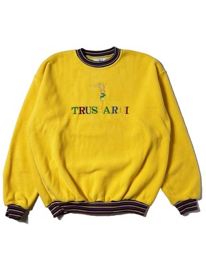 "TRUSSARDI" fleece logo tops