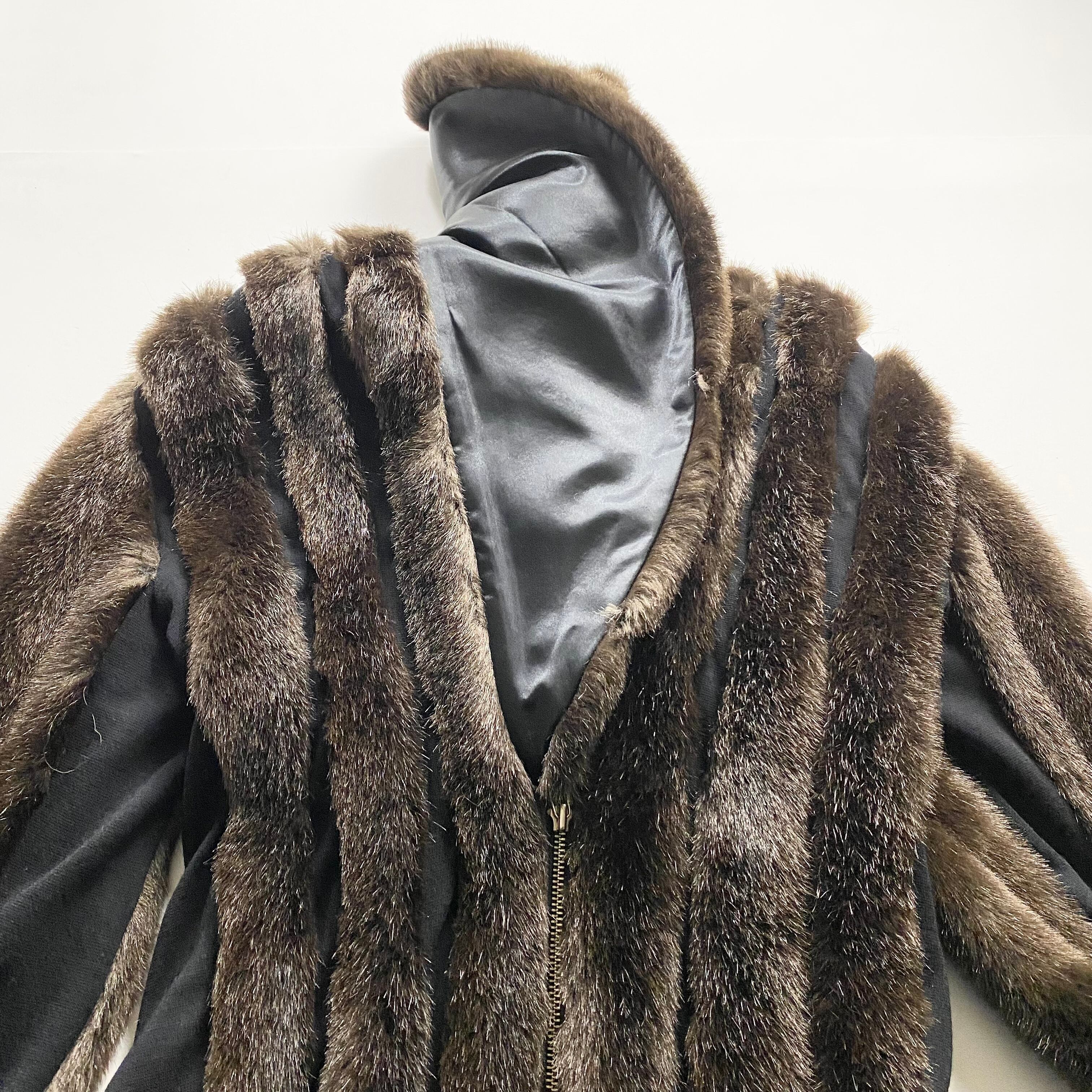 JEAN PAUL GAULTIER FEMME fake fur coat | NOIR ONLINE