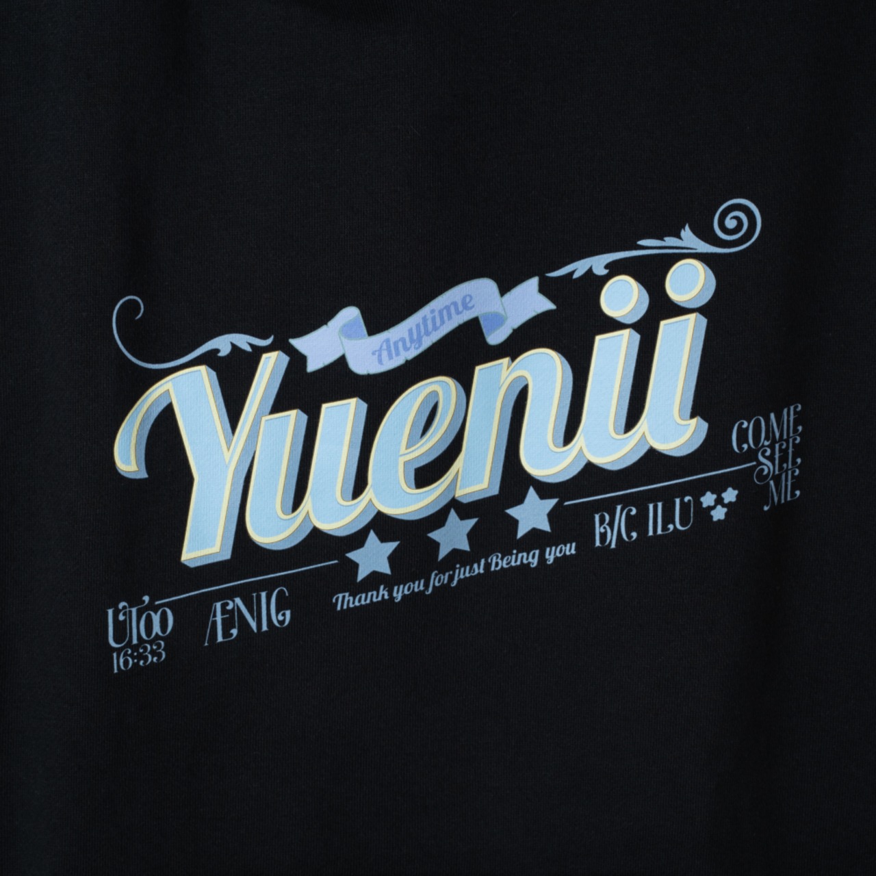 ∴ just the way you are hoodie / black