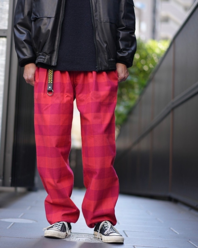 Willow Pants/Soul Pants-RED× RED CHECK-(P-014)