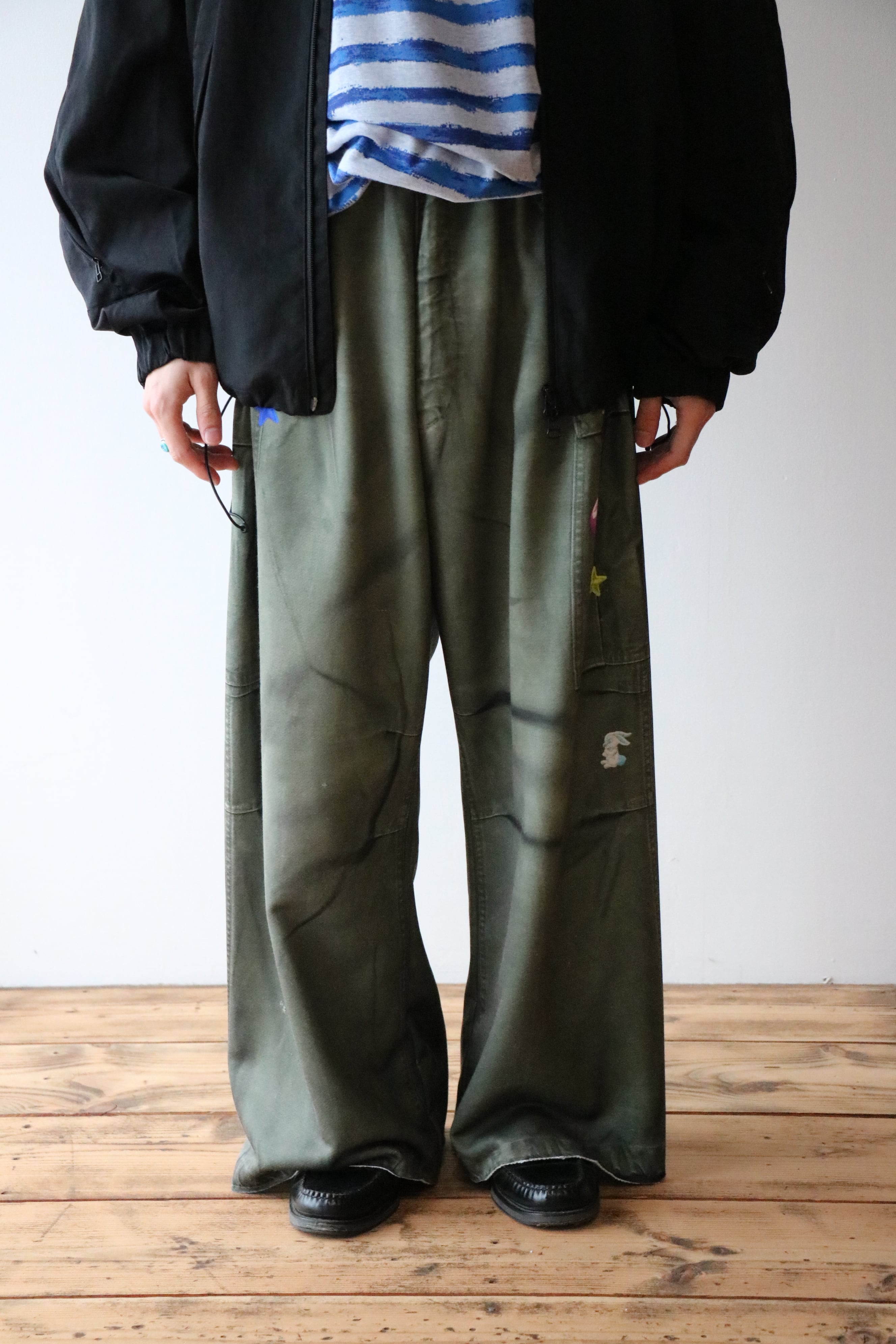 TOY DEVIL -Transfer Print Sweat Pants M-65- / TD26SPNY03