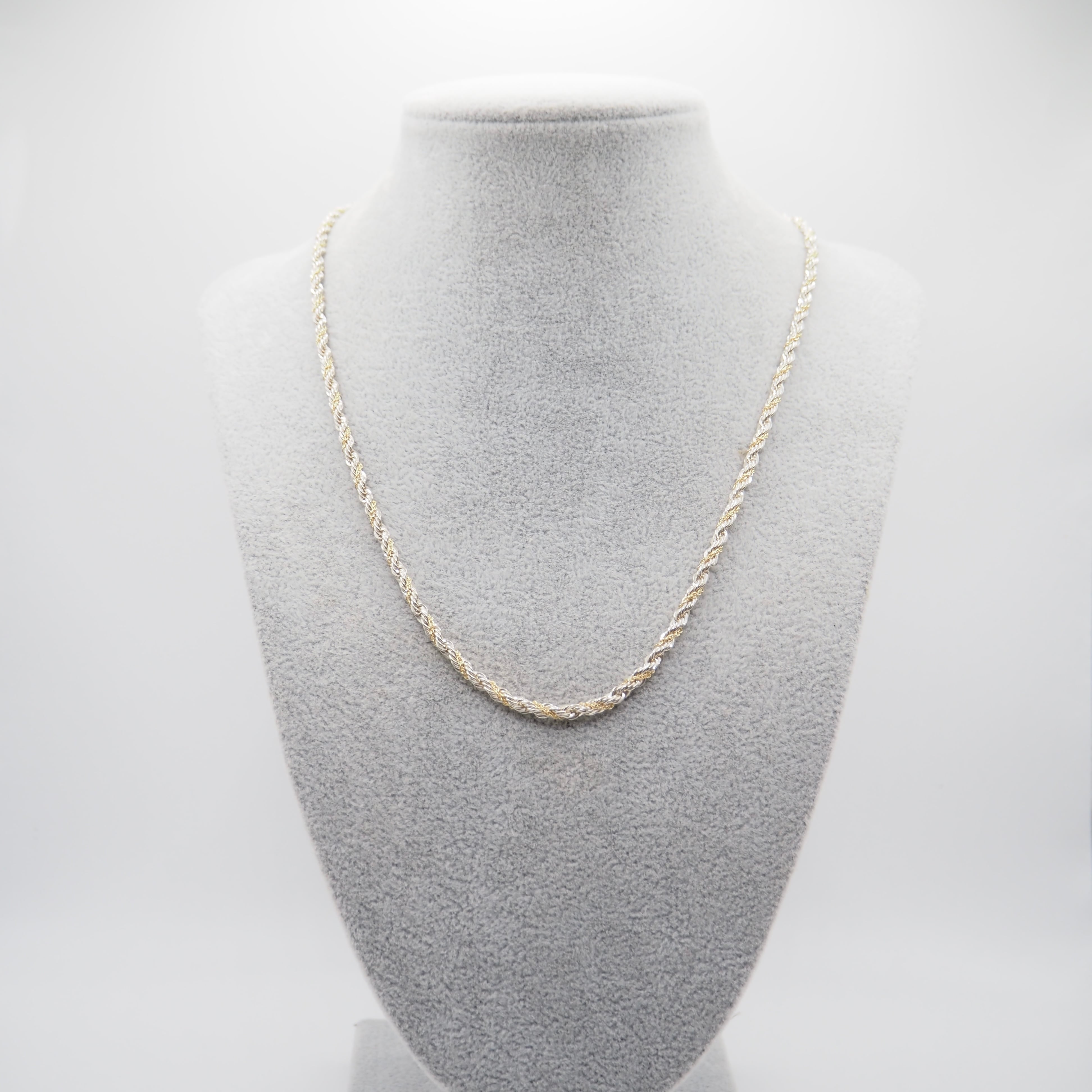 Tiffany&Co. ツイストロープコンビネックレス シルバー925 K18