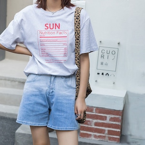 SUN TEE | Tシャツ ロゴ ストリート ゆったり