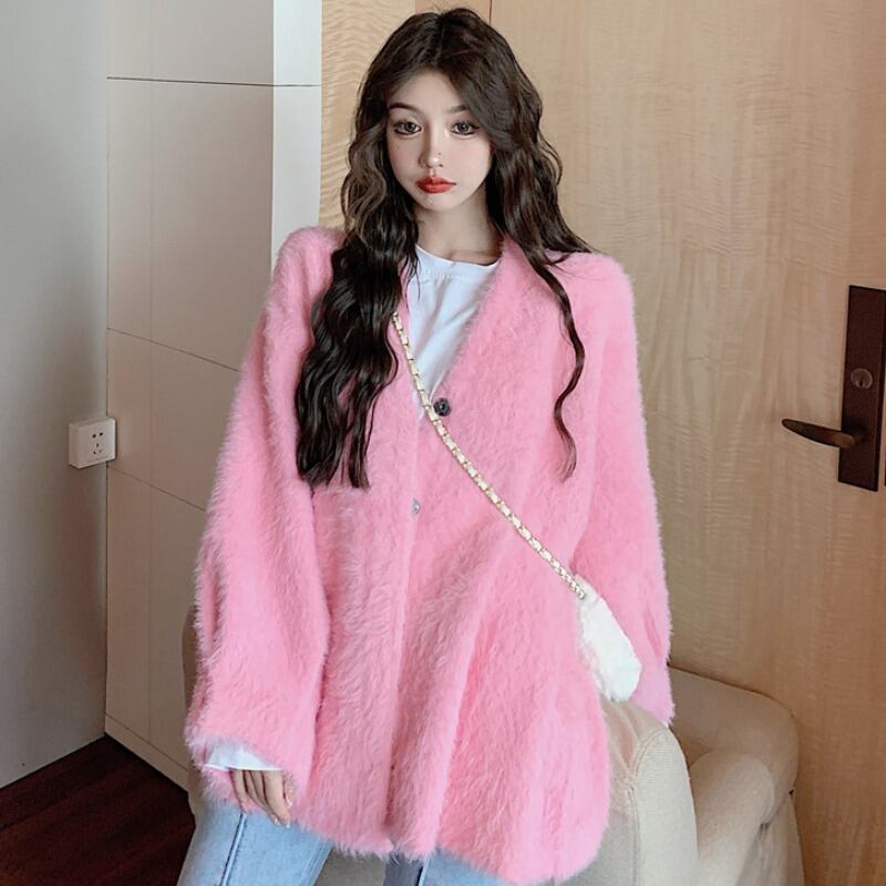 オータムウィンターセーター カーディガンジャケット ルーズニットトップス 秋物 冬物 YY-ファッション99274910623