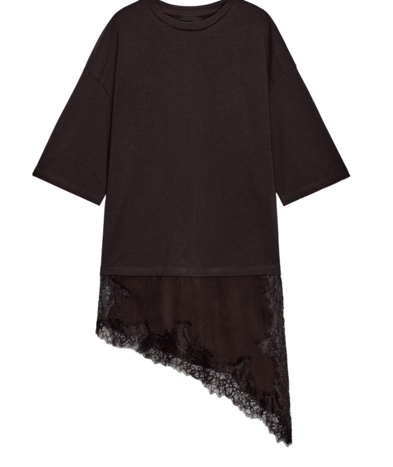 レースアシンメトリートップス