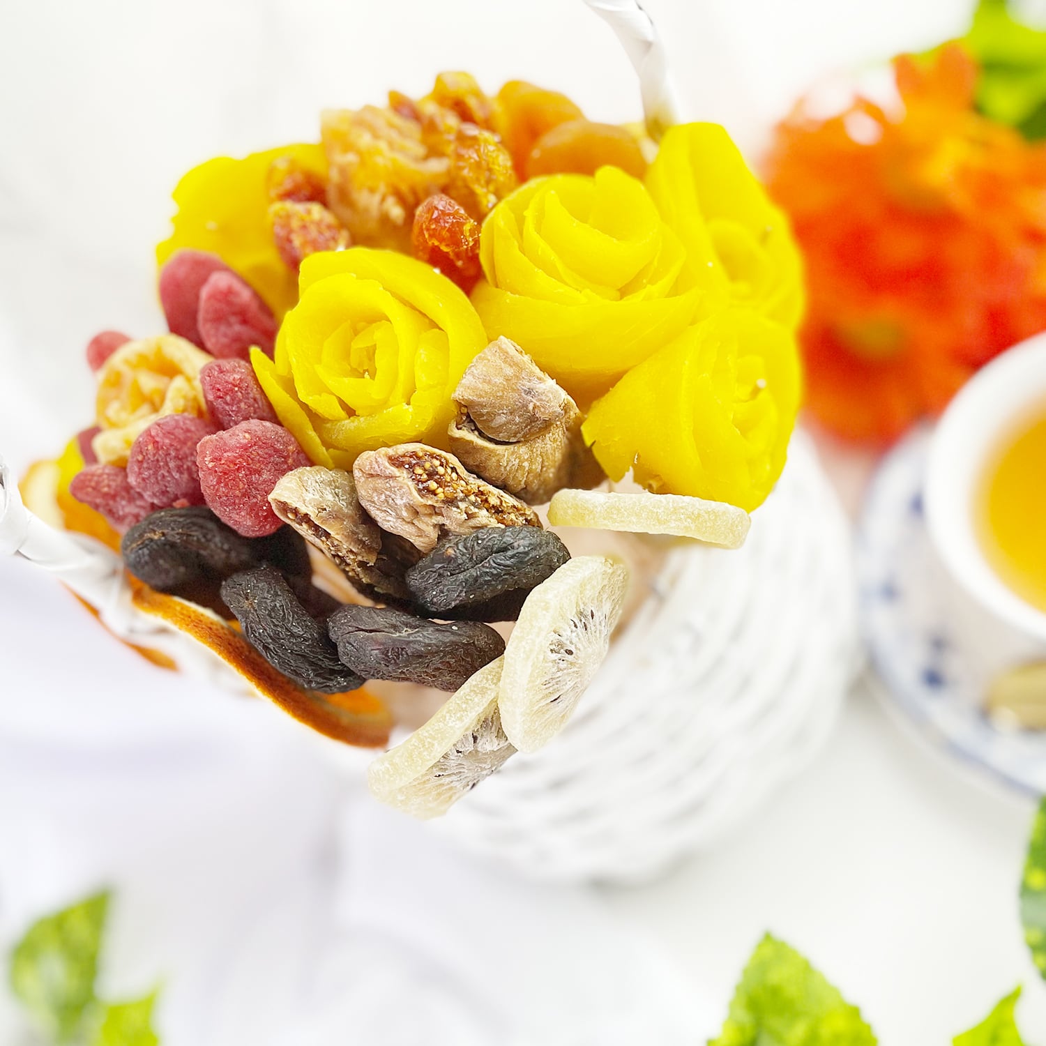 期間限定40%OFF】ドライフルーツギフト・フラワーバスケット