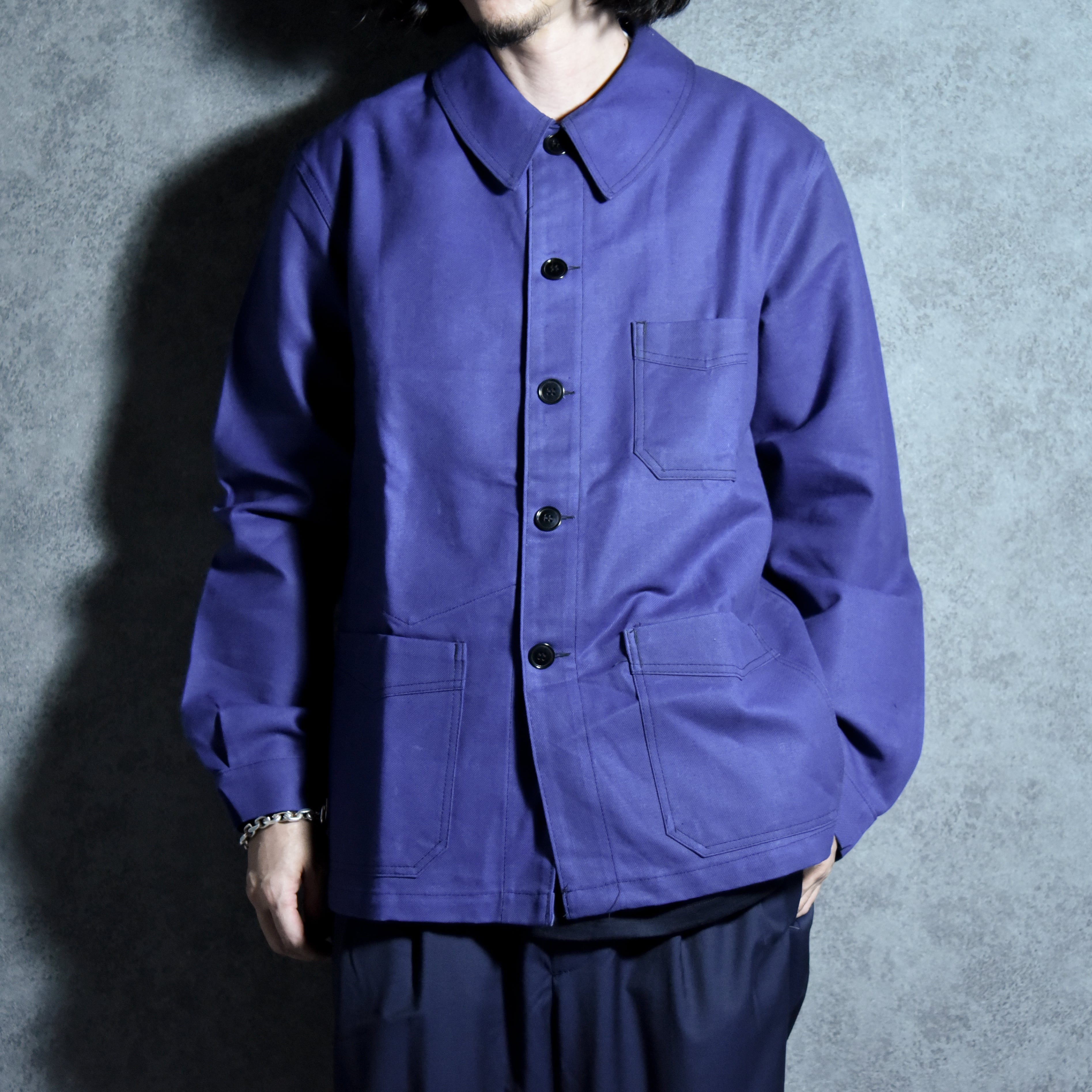 エ*リ様 50s ビンテージカバーオール　フレンチワーク襤褸 フランス エ*リ様 50s ビンテージカバーオール フレンチワーク襤褸 フランス エ