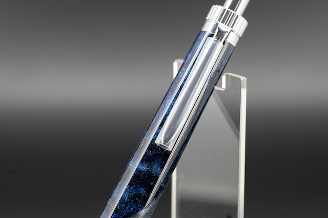 【創造性と透明美】 レジン 漆 沈金 勇魚 silver BP