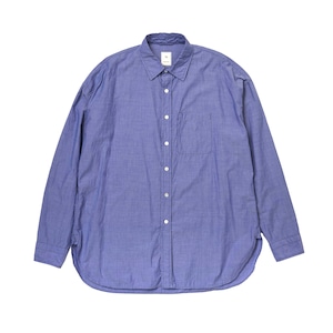 CTTN TYPEWRITER HUGE SHIRT / 綿タイプライターヒュージシャツ (BLUE)