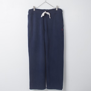 1990s vintage "Polo by Ralph Lauren" wide silhouette sweat pants with embroidered drawcord