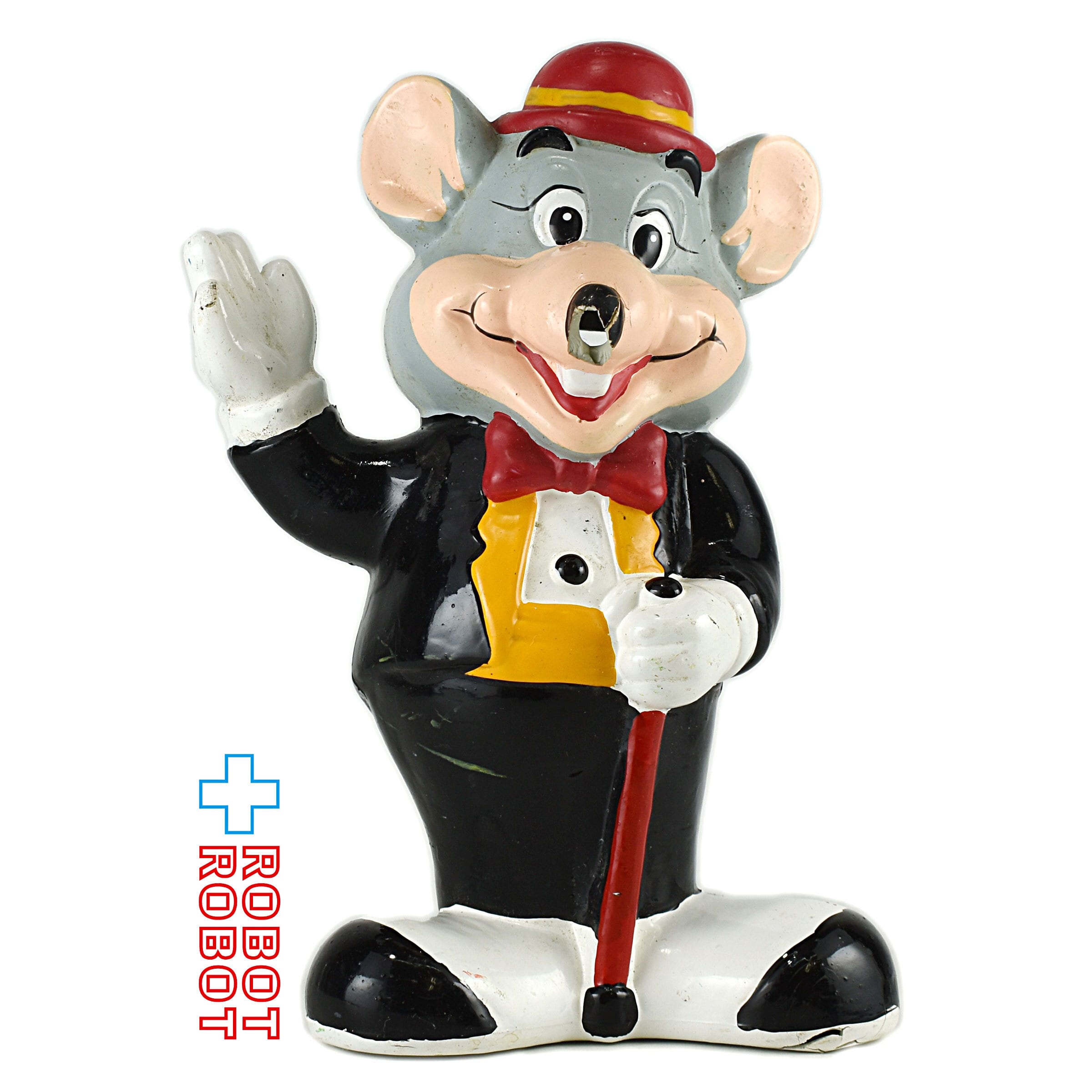 Chuck E Cheese Coinbank / チャッキーチーズ チャッキーチーズ チャック E. チーズ ソフビ貯金箱バンク ※難有り