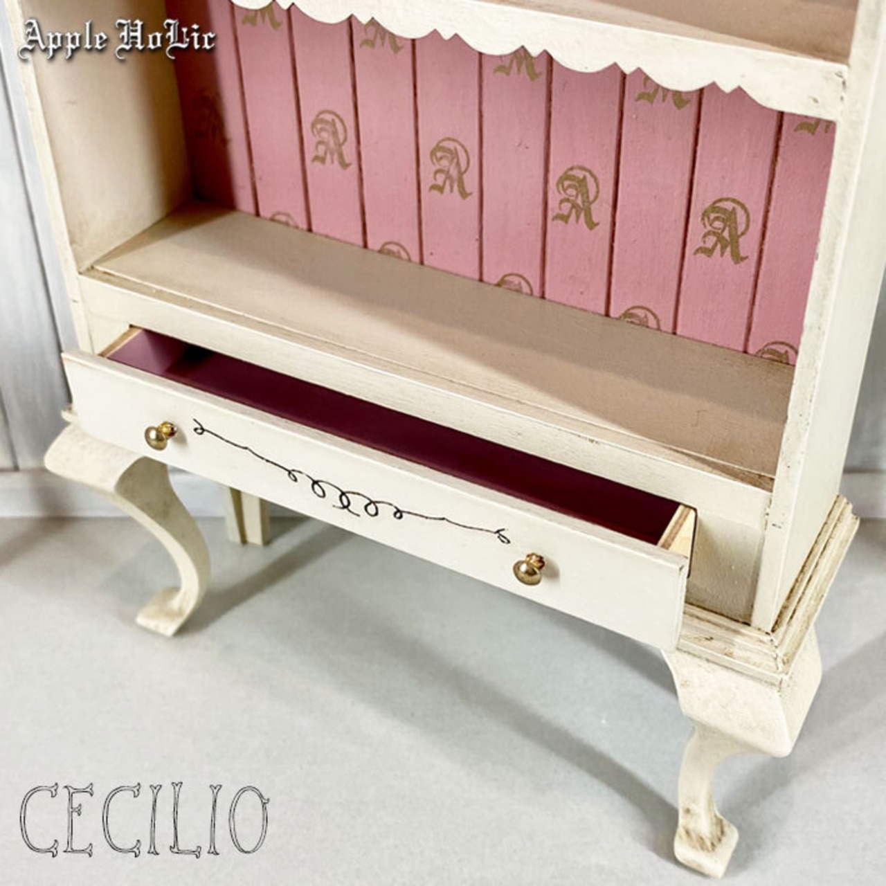 1/6 アンティーク シェルフ　Antique shelf Cecilio・チェチーリオ ミルク　  書棚