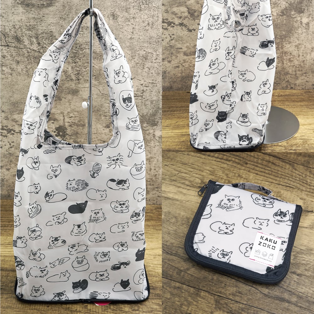 猫エコバッグ Kakuzoko Koubako マスノヤ衣料品店 マスノヤ猫雑貨店
