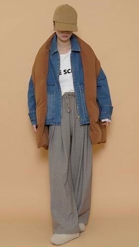 CYAN TOKYO BIGポケットデニムZIPブルゾン No.504358 ネイビー ブルー