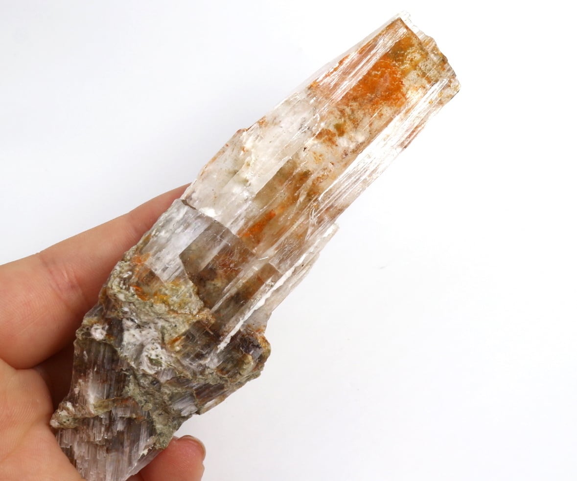 カーン石 鶏冠石 ケルナイト Realgar in Kernite 虹あり 84,8g | 鉱物 天然石 American Minerals +  Gemmy You powered by BASE